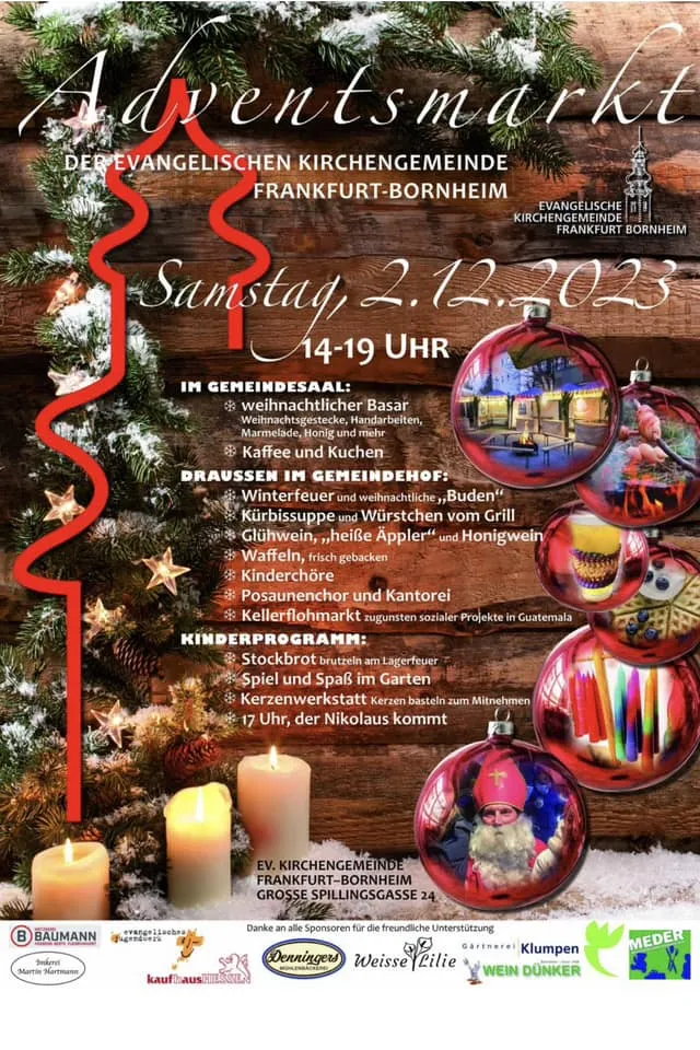 Adventsmarkt, organized by the church