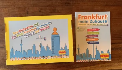 Lo que recibimos en nuestra "Caja de Bienvenida de Fráncfort" tras el parto