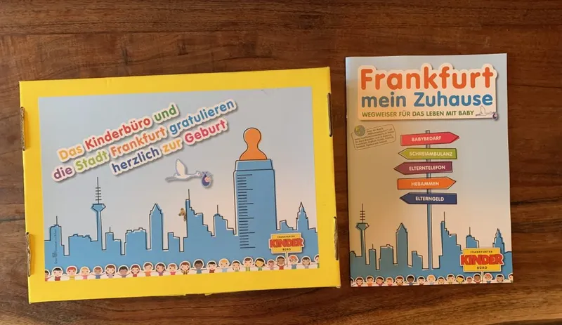 What we Received in our Post-Labor “Frankfurt Welcome Box” from the Hospital